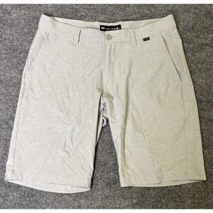 Travis Mathew Men's‎ Size 32 Gray Striped Performance Golf Shorts